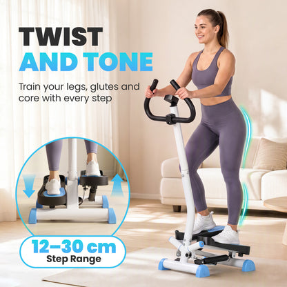 Twister Stepper, Step Machine with Adjustable Resistance, LCD Screen