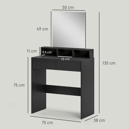 Multi-Storage Dressing Table, with Mirror