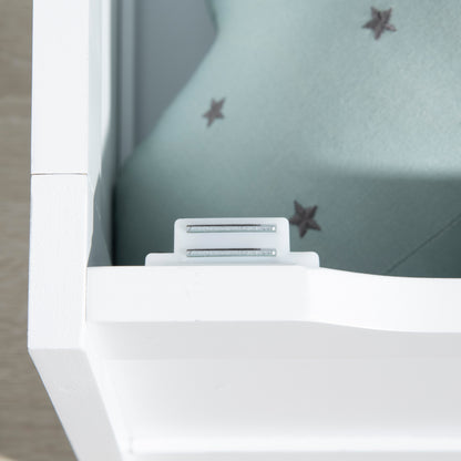 2 In 1 Kids Storage Bench, Toy Box w/ Safety Rod - Grey