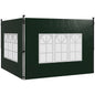Set of Two 3 x 3m Gazebo Frame Replacement Walls - Green