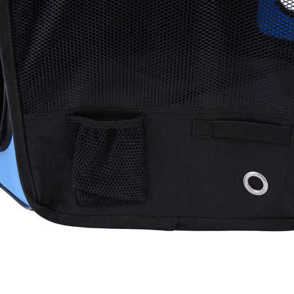 600D Oxford Soft Fabric Kennel, Portable Lightweight Cat Dog Playpen, Foldable Pet Puppy Rabbit Guinea Pig Pen Run Dia 90 x 41H cm Indoor & Outdoor Blue