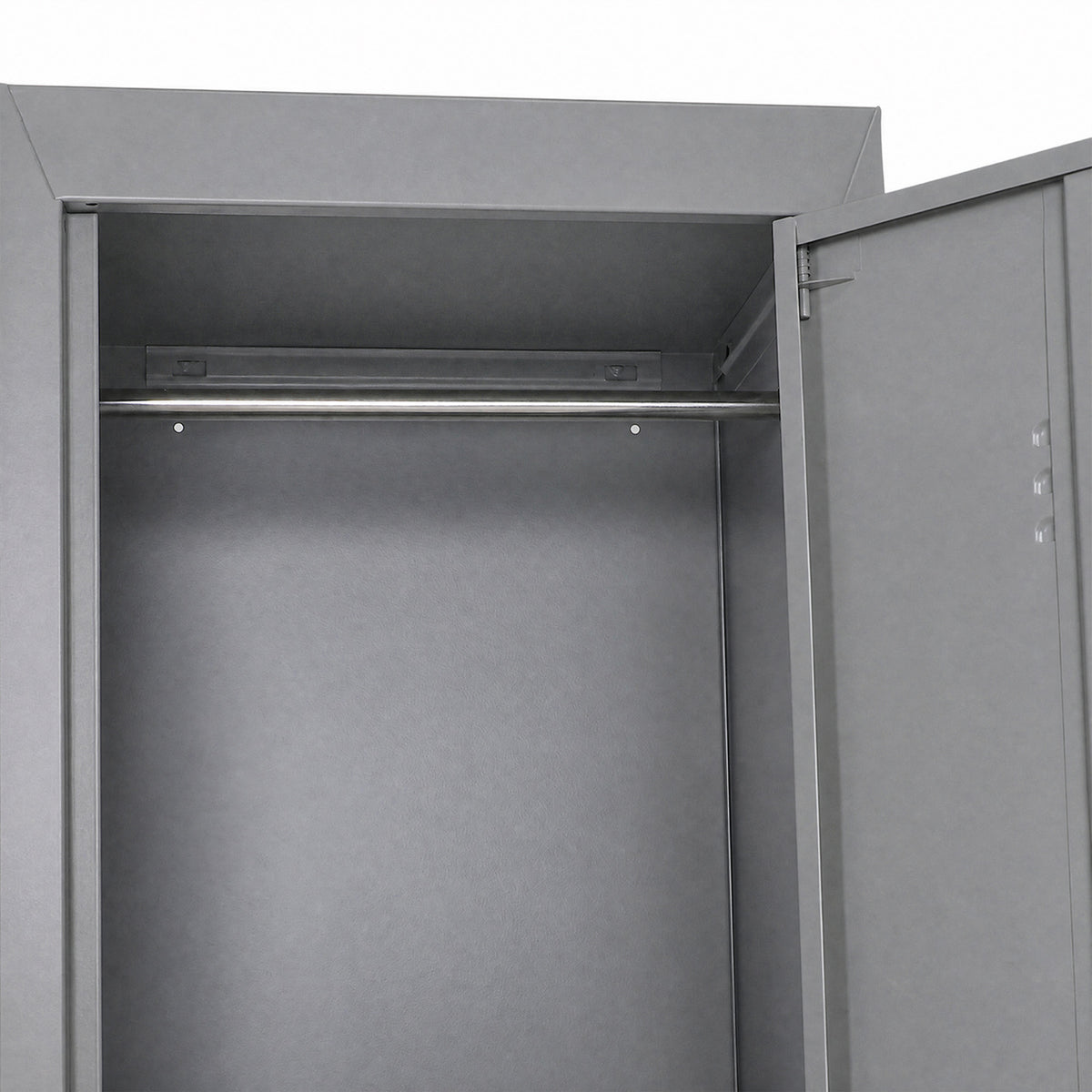 Locker Cabinet Storage Cold Rolled Steel w/ Shelves Vertical Cupboard Grey 38 x 46 x 180 cm