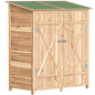 140 x 75 Fir Wood Garden Shed, with Asphalt Roof - Natural