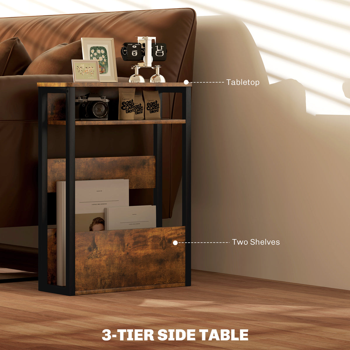 Industrial-Style Side Table