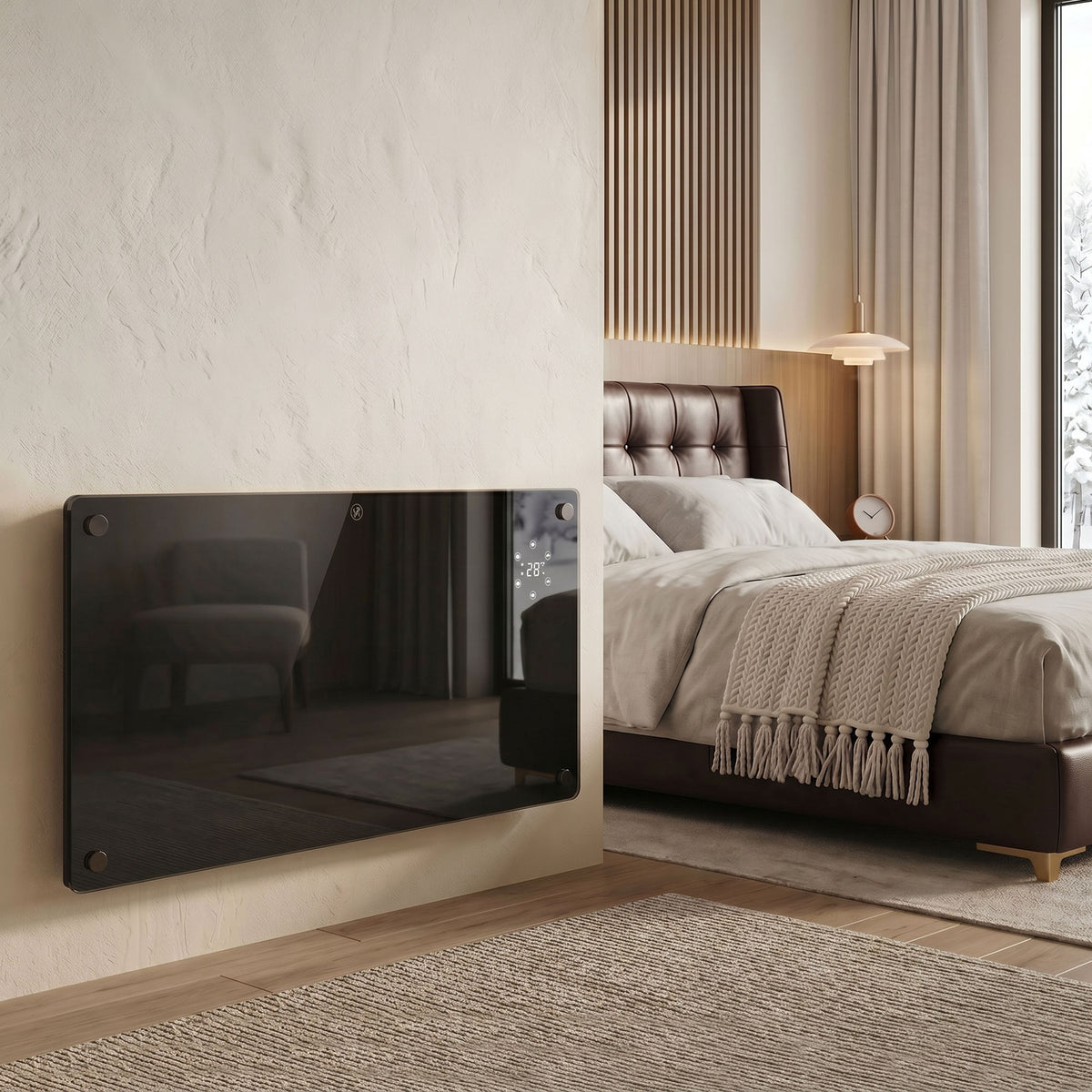 1500W 5-35℃ Smart Control Heater - Black