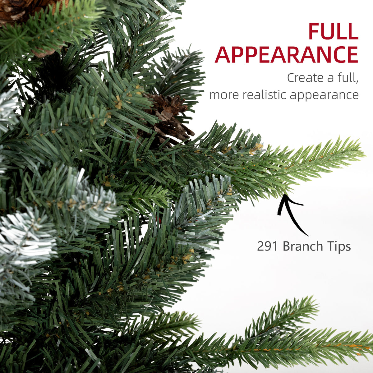 Set of Two 3ft Christmas Trees, with Lights, Berries and Pinecones