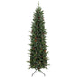 Slim Gracious Pine Xmas Tree, 6ft/180cm Artificial Christmas Tree with 688 Branch Tips, Foldable Steel Stand, Green