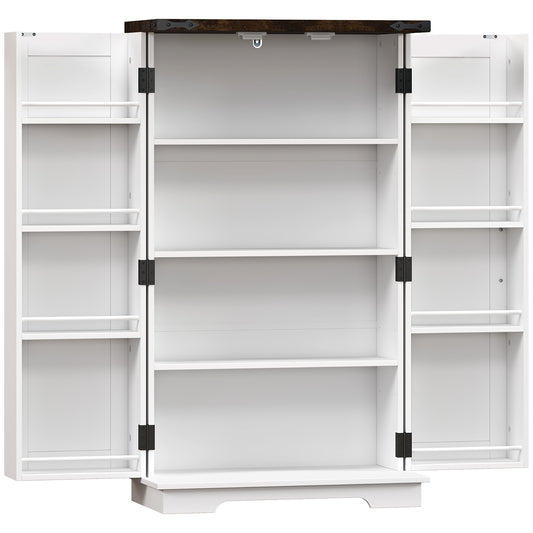 Multi-Storage Farmhouse Style Cabinet - White