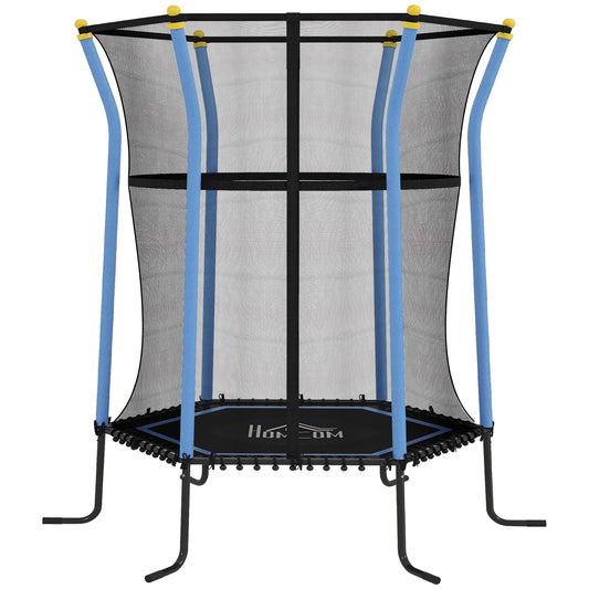 Kids Trampoline Mini Bouncer with Enclosure Safety Net For Ages 3-10 Years