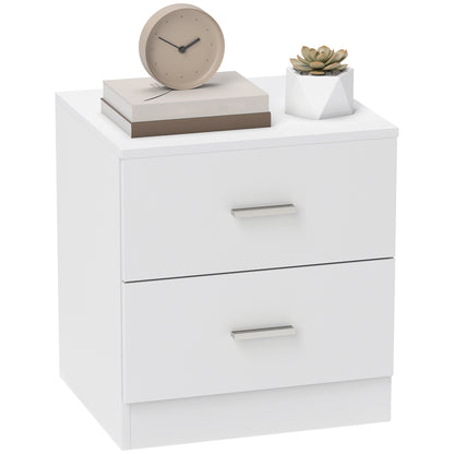 Modern Bedside Table, Beside Cabinet with 2 Drawers, for Bedroom, Living Room