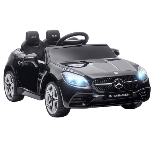 Benz SLC 300 Licensed 12V Kids Electric Ride On, with Music, Remote Control, LED Headlights, Horn