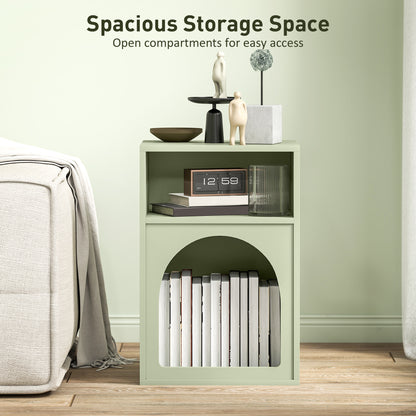 Bedside Table with 2 Open Compartments