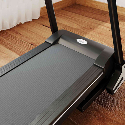 Motorised Folding Treadmill with 500W & LED Screen for Home, Black