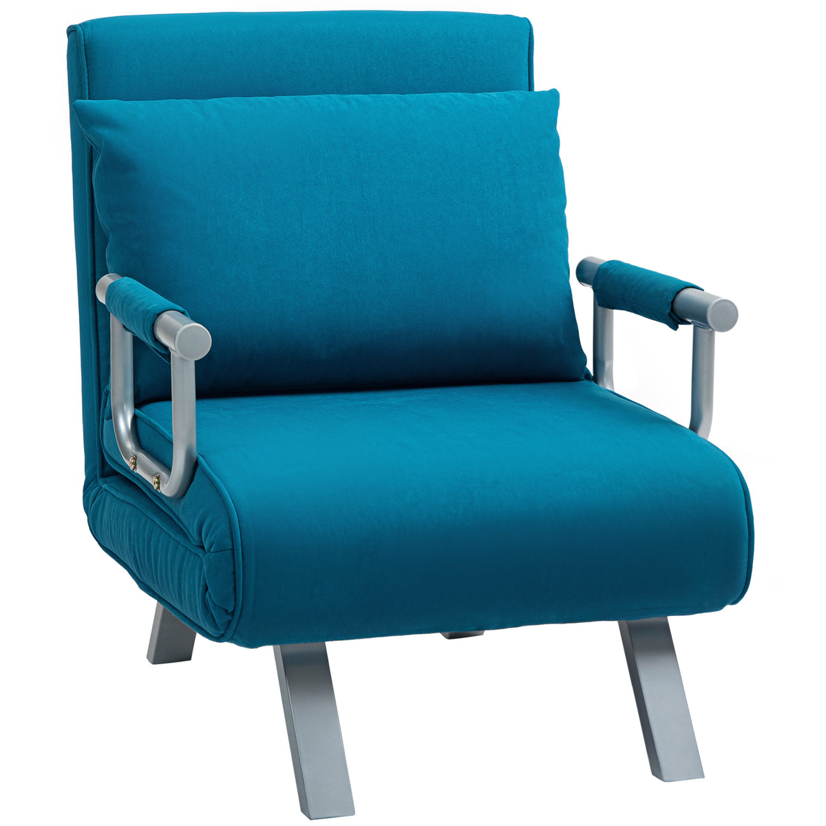 4-in-1 Faux Suede Chair Bed