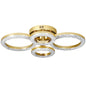 4-Ring LED Ceiling Light, Flush Mount Ceiling Light with 3 Colour Temperatures, Gold Tone