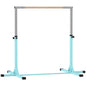 Height Adjustable Gymnastics Horizontal Bar for Kids, Children Junior Kip High Bar Fitness, Light Blue