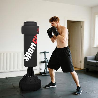 6ft Heavy Boxing Bag with Stand and Suction Cup Base