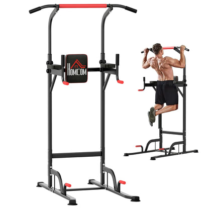 Power Tower Station with Dip Stand, Pull Up Bar Home Office Gym Training Workout Equipment
