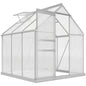 190 x 190cm Walk-In Polycarbonate Greenhouse
