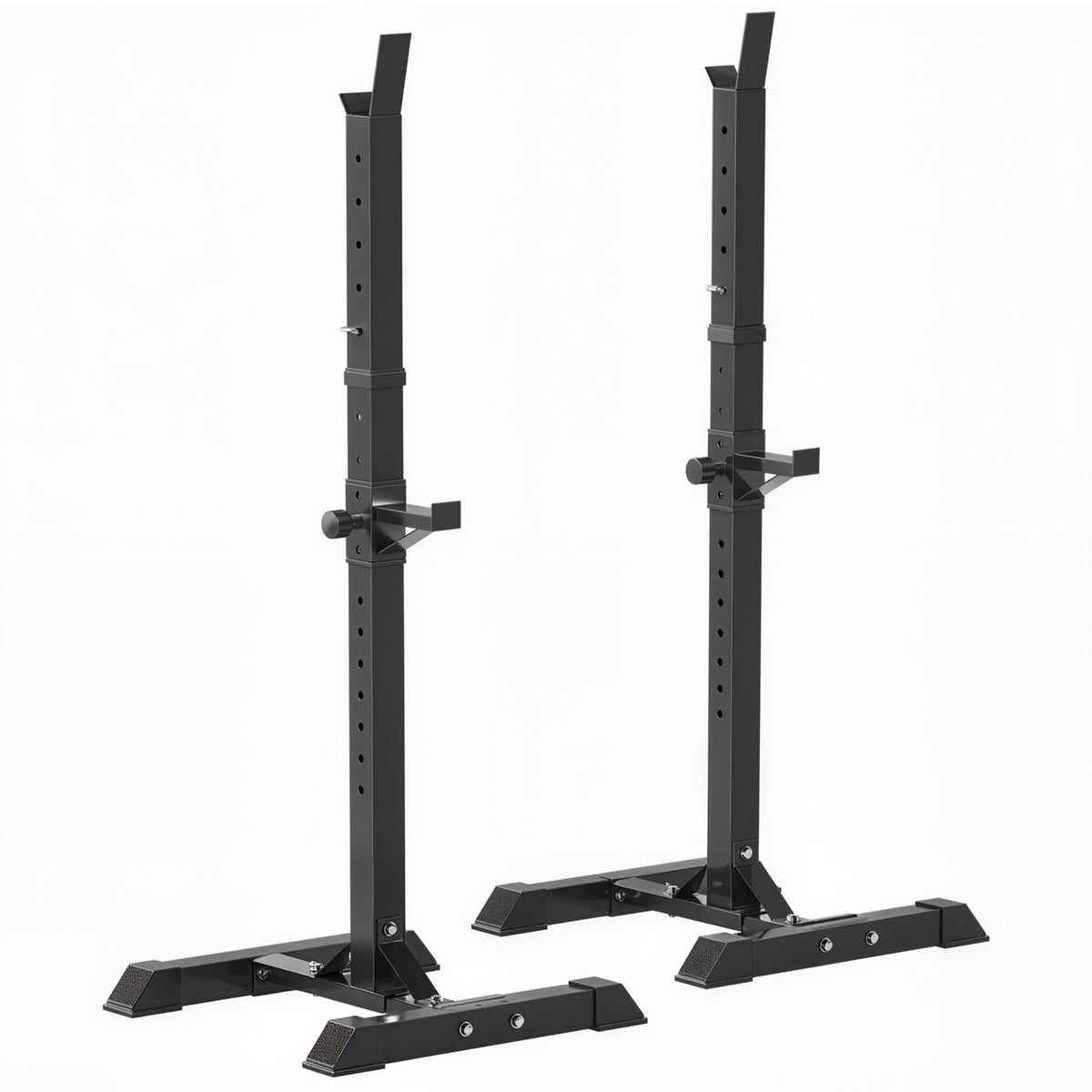 Adjustable Squat Rack, Weight Strength Training Bench Press Rack Weight Bench Supporter for Home Gym Exercise, Max Load 150kg, 124-154cm