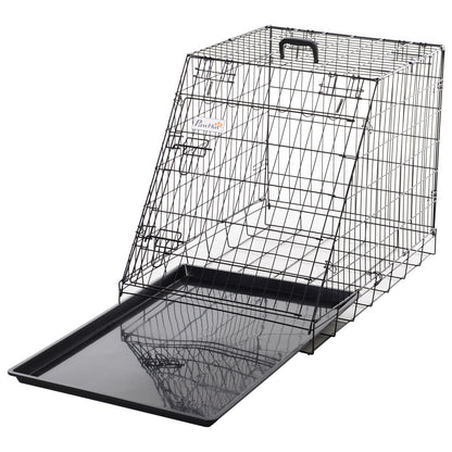 Trapeze Collapsible Dog Pet Travel Box Cage Removable Tray 93 x 58 x 65cm