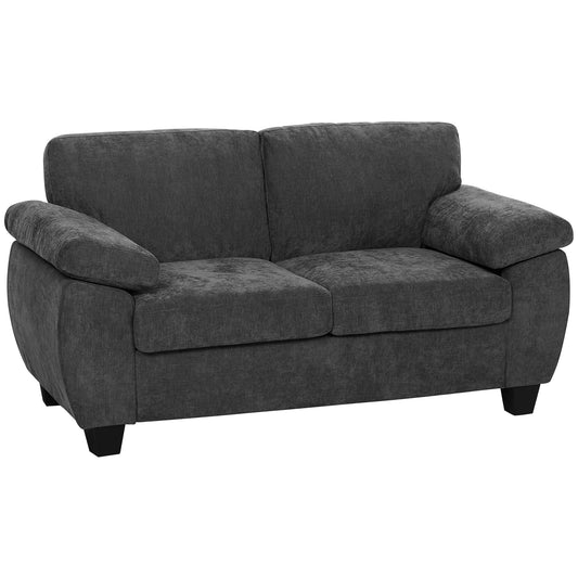 2 Seater Sofa, 156cm Chenille Loveseat Sofa