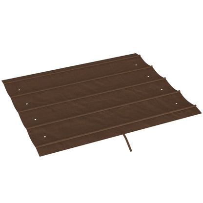 Pergola Cover Roof, 2.86 x 2.45 m Retractable Sun Shade Top for 3 x 2m Pergola Frame, UV30+ Protected