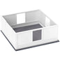 Whelping Box for Dogs with Whelping Pad, Adjustable Entrance, Non-slip Foot Pads, for Large Dogs, 124 x 120cm