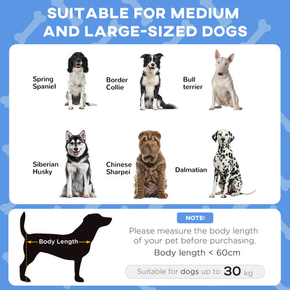 Cooling Raised Pet Bed w/ Washable Breathable Mesh, for Medium, Large Dogs, 91 x 76 x 85cm - Dark Blue