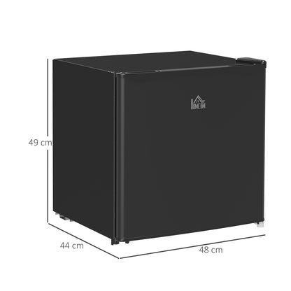 46 Litre Table Top Mini Fridge, Small Fridge with Ice Box, Reversible Door, Adjustable Temperature and Legs for Bedrooms, Home Office