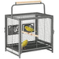 Parrot Cage, Travel Carry Pet Bird Cage, with Metal Handle