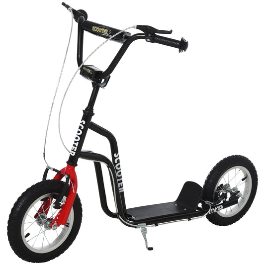 Teen Kick Scooter with Adjustable Handlebar, Inflatable Wheels, Two Brakes