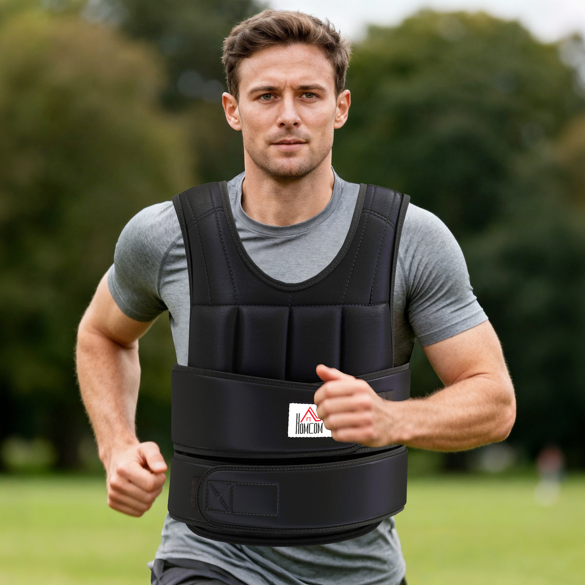20KG Adjustable Weight Vest, Black