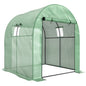 180 x 180cm Walk-In Polytunnel Greenhouse - Green
