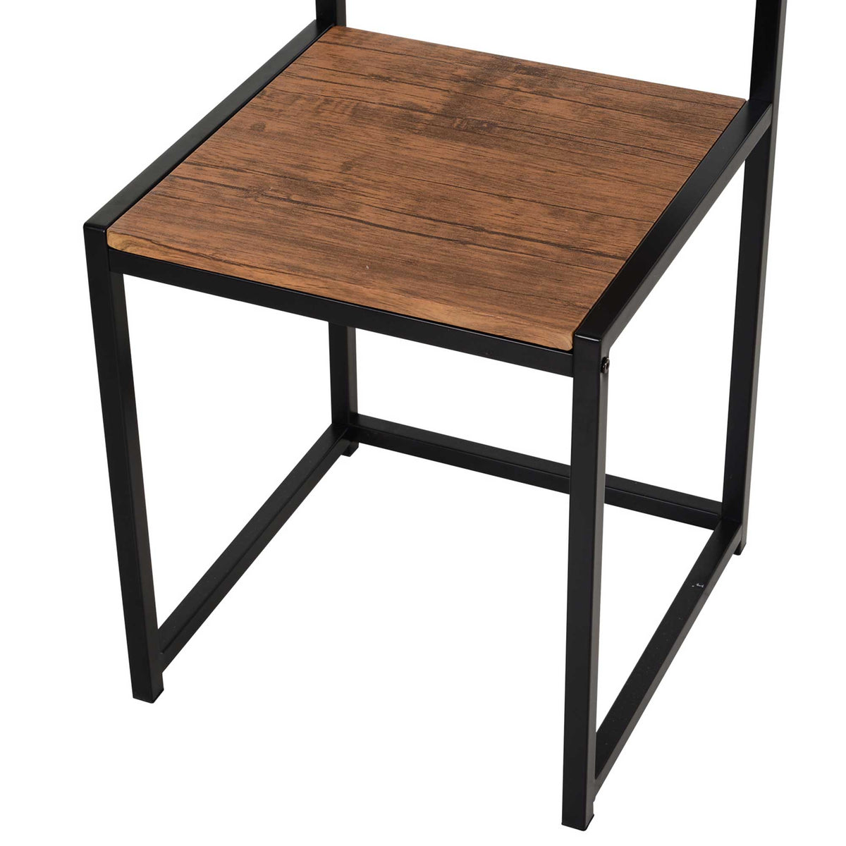 Dining Table and Chairs Set 2, Dining Room Sets, Rectangular Space Saving Table and 2 Chairs for Compact Kitchens, Steel Frame