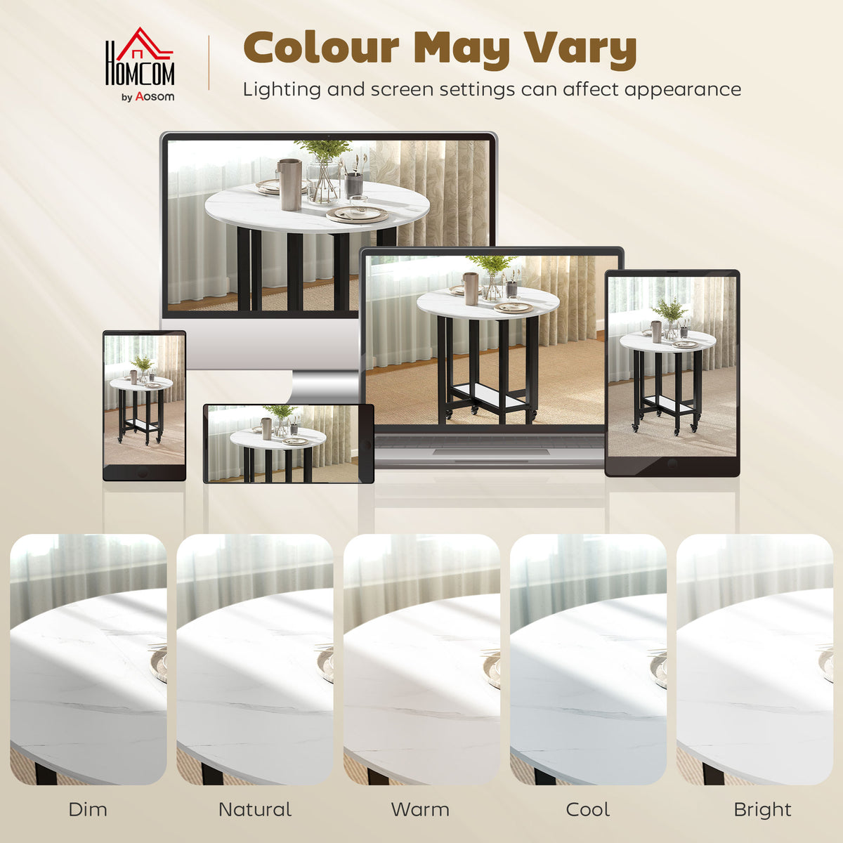 Folding Dining Table, Drop Leaf Table with Open Shelf, Rolling Kitchen Table for Dining Room, Small Spaces, White Marble