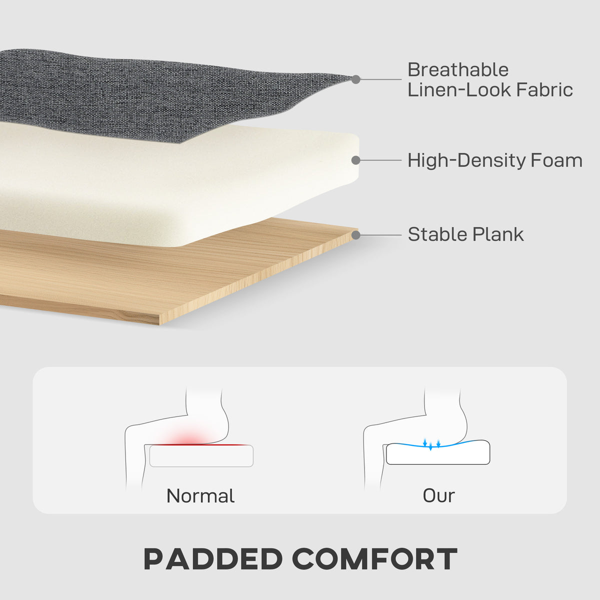 Three-Seater Storage Sofa Bed