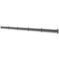 5pcs Garden Fence, Metal Picket Fence Panels, 102x15cm, Black