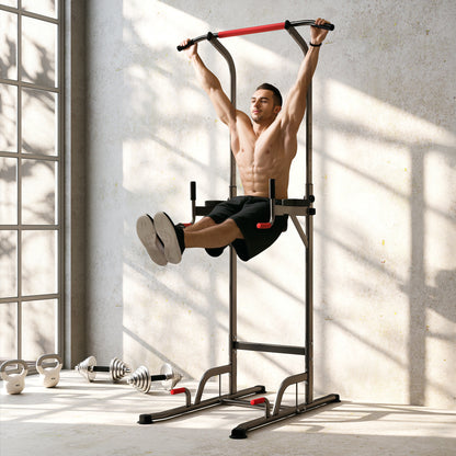 Power Tower Station with Dip Stand, Pull Up Bar Home Office Gym Training Workout Equipment
