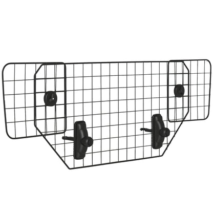 Dog Guard for Cars Adjustable Boot Barrier Metal Mesh Pet Headrest, 90-120W x 40.5H cm