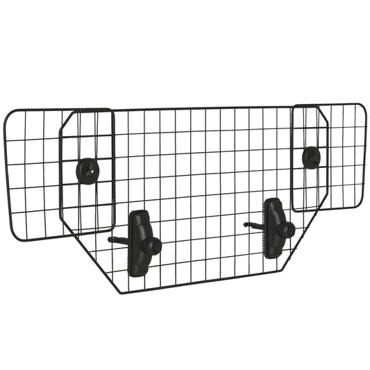 Dog Guard for Cars Adjustable Boot Barrier Metal Mesh Pet Headrest, 90-120W x 40.5H cm