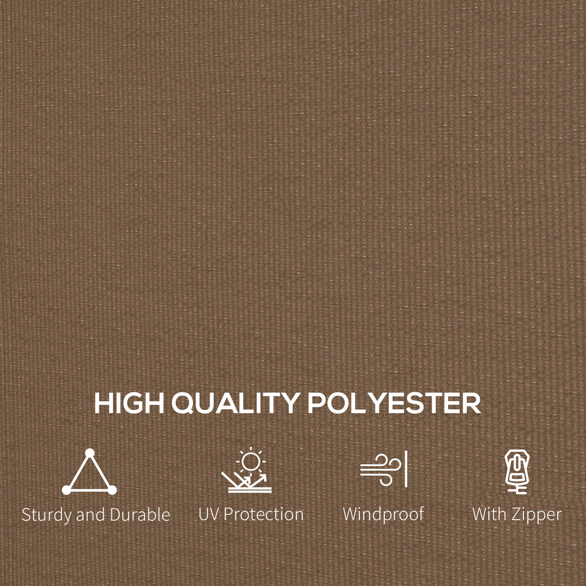 4 Pack Replacement Gazebo Curtains Privacy Panel for Most 3 x 4m Gazebo Canopy Pavillion Outdoor Shelter Sidewalls Accessories Dark Brown