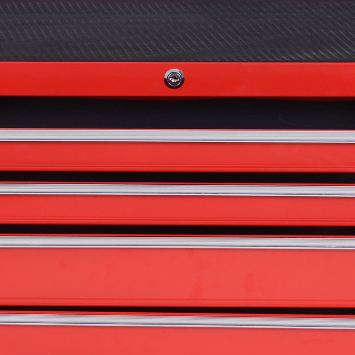 7-Drawer Tool Box on Wheels Tool Cabinet 150 Load with Lockable Swivel Castors, Red
