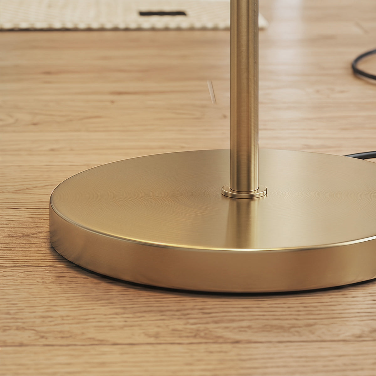 LED Floor Lamp, Modern Standing Lamp with 3 Colour Temperatures, Globe Glass Shades and Foot Switch