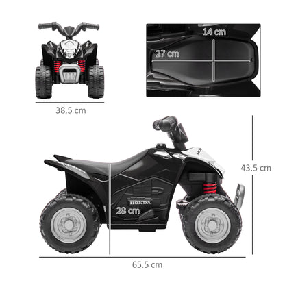 Honda Licensed Kids Electric Quad Bike, 6V ATV Ride On for Ages 1.5-3 Years