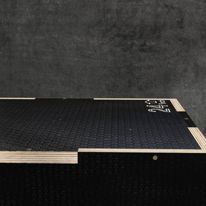 Multi-Faceted Jump Box, Wooden Step Up Box, for Home, Gym, Exercise, 16.1"/20.1"/24" - Black