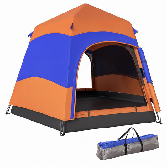 3 Man Instant Pop Up Tent with Rainfly, Portable Camping Shelter with Sewn-in Groundsheet, Carry Bag