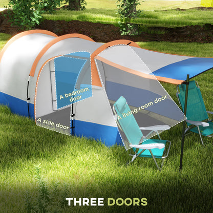 Two Man Two-Room Tent, with Porch and Accessories