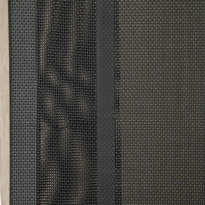 Elevated Pet Bed Cooling Raised Cot Style Bed for Large Medium Sized Dogs with Non-slip Pads Steel Frame Breathable Mesh Fabric, 110 x 75 x 20 cm - Black