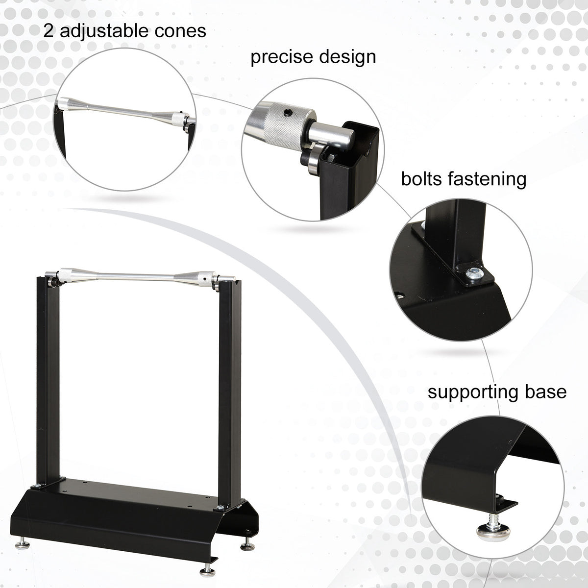 Motorcycle Bicycle Wheel Lifting Balance Stand, Motorbike Portable Stand, Rotating Adjustment Wheel